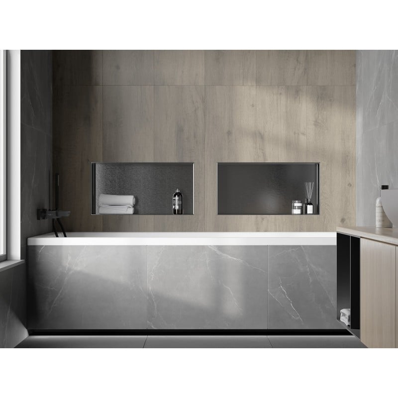 Mexen X-Wall-NR raft încastrat fără ramă 60 x 30 cm, gri armă periat - 19E1603010