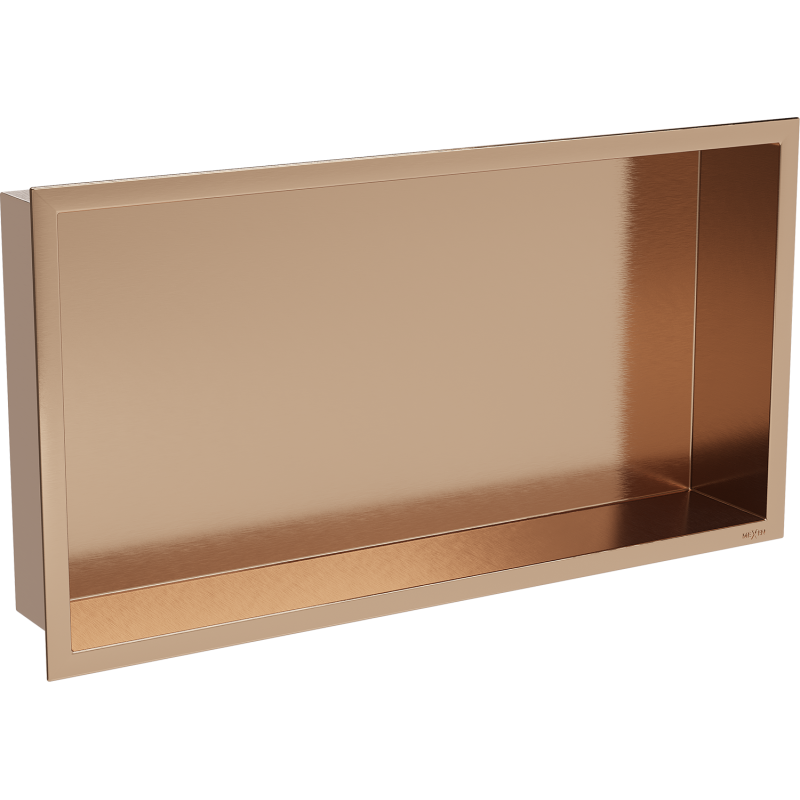 Mexen X-Wall-R raft încastrat cu flanșă 60 x 30 cm, cupru periat - 19C0603010