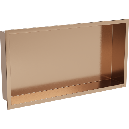 Mexen X-Wall-R raft încastrat cu flanșă 60 x 30 cm, cupru periat - 19C0603010