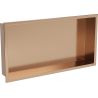 Mexen X-Wall-R raft încastrat cu flanșă 60 x 30 cm, cupru periat - 19C0603010