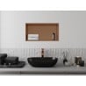 Mexen X-Wall-R raft încastrat cu flanșă 60 x 30 cm, cupru periat - 19C0603010