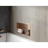 Mexen X-Wall-R raft încastrat cu flanșă 60 x 30 cm, cupru periat - 19C0603010