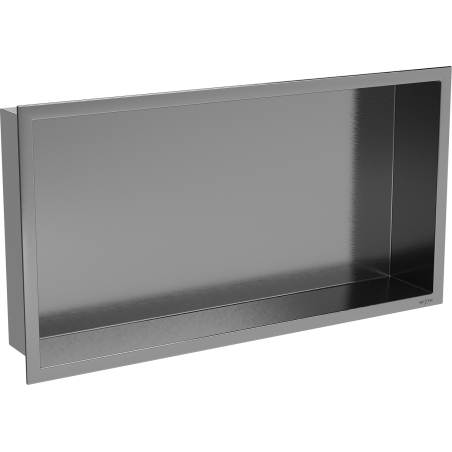 Mexen X-Wall-R beépített polc peremmel 60 x 30 cm, gun grey szálcsiszolt - 19E0603010