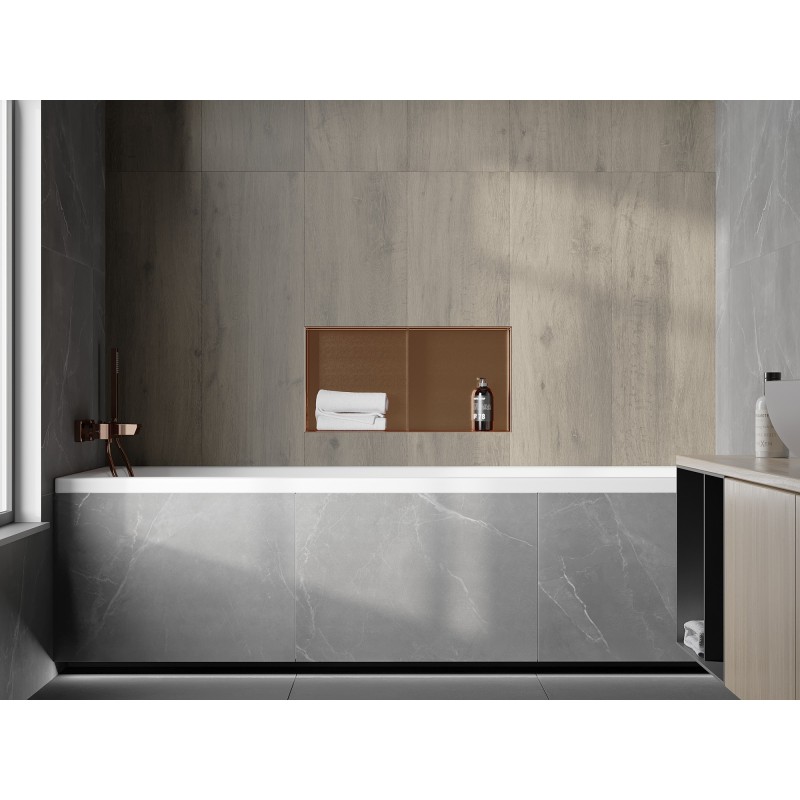 Mexen X-Wall-NR raft încastrat fără flanșă cu poliță 60 x 30 cm, cupru periat - 19C1603010S