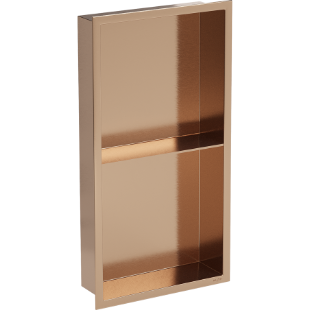 Mexen X-Wall-R niche polc peremmel és polccal 60 x 30 cm, kefe fém réz - 19C0603010S