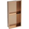Mexen X-Wall-R raft încastrat cu guler și raft 60 x 30 cm, cupru periat - 19C0603010S