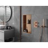 Mexen X-Wall-R niche polc peremmel és polccal 60 x 30 cm, kefe fém réz - 19C0603010S