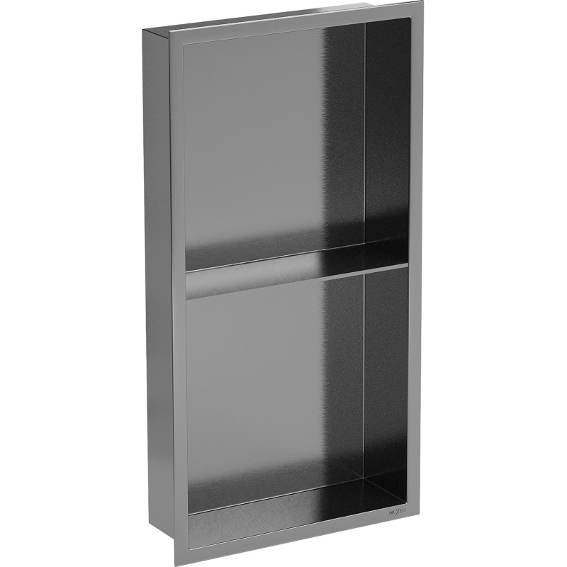 Mexen X-Wall-R raft încastrat cu flanșă și raft 60 x 30 cm, gri armă periat - 19E0603010S