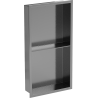 Mexen X-Wall-R raft încastrat cu flanșă și raft 60 x 30 cm, gun grey periat - 19E0603010S