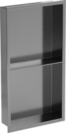 Mexen X-Wall-R fülkepolc peremmel és polccal 60 x 30 cm, kefe gun gray - 19E0603010S