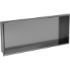 Mexen X-Wall-NR raft fărăr margine 75 x 30 cm, gri armat periat - 19E1753010