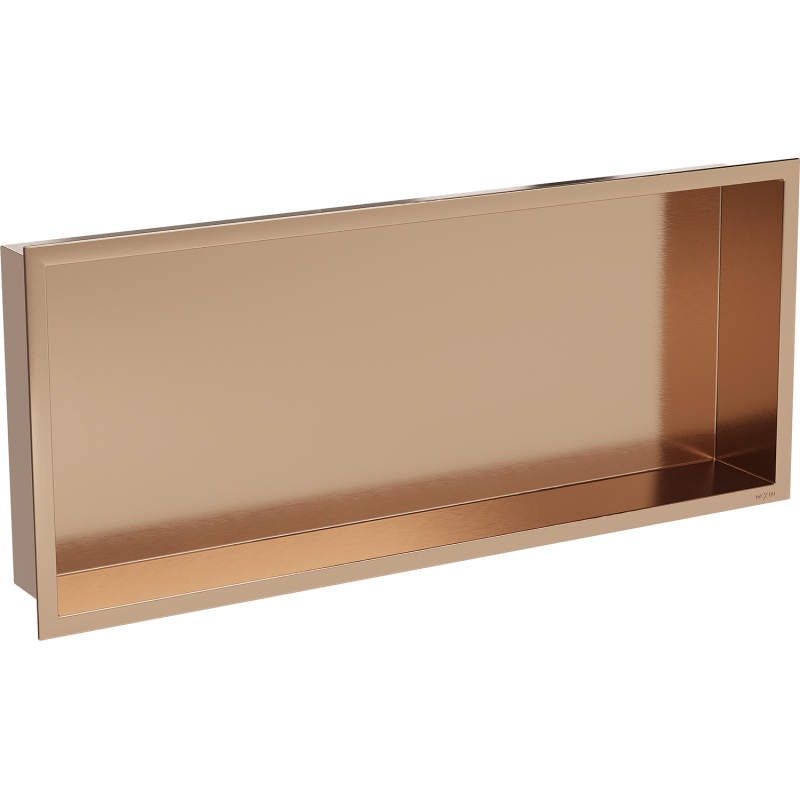 Mexen X-Wall-R raft de nișă cu flanșă 75 x 30 cm, cupru periat - 19C0753010