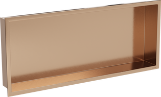 Mexen X-Wall-R raft de nișă cu flanșă 75 x 30 cm, cupru periat - 19C0753010