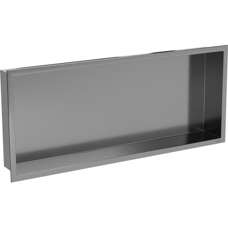 Mexen X-Wall-R raft încastrat cu flanșă 75 x 30 cm, gri armat periat - 19E0753010