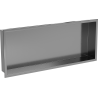 Mexen X-Wall-R raft în nișă cu flanșă 75 x 30 cm, gri închis periat - 19E0753010
