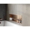 Mexen X-Wall-R raft încastrat cu flanșă 90 x 30 cm, cupru periat - 19C0903010