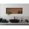 Mexen X-Wall-R fülkés polc peremmel, 90 x 30 cm, kefélt réz - 19C0903010