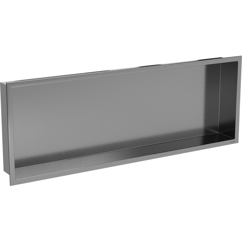 Mexen X-Wall-R fülkés polc peremmel 90 x 30 cm, sötétszürke kefélt - 19E0903010