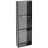 Mexen X-Wall-NR poliță de nișă fără flanșă cu raft 90 x 30 cm, gri armă periat - 19E1903010S