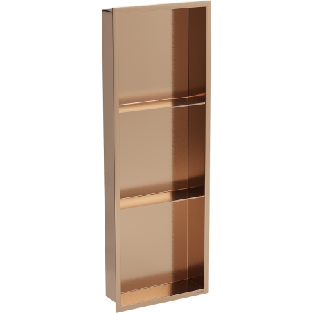 Mexen X-Wall-R raft încastrat cu flanșă și raft 90 x 30 cm, cupru periat - 19C0903010S