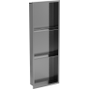 Poliță de nișă Mexen X-Wall-R cu brâu și poliță 90 x 30 cm, gri arma periat - 19E0903010S