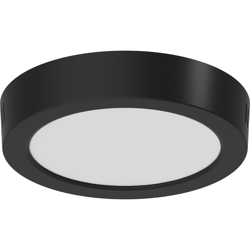 Mexen LDSR plafon LED de tavan aparent, diametru 17 cm, 12W, Neutru - 4000K, 960 lm, negru - L212-017-1240-70
