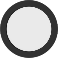 Mexen LDSR mennyezeti LED lámpa, felületre szerelhető, 17 cm átmérő, 12W, Semleges - 4000K, 960 lm, fekete