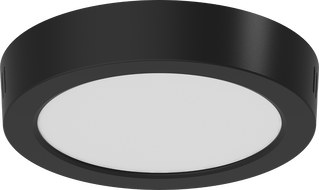 Mexen LDSR mennyezeti LED lámpatest, felületre szerelhető, átmérő 17 cm, 12W, Hideg - 6500K, 960 lm, fekete