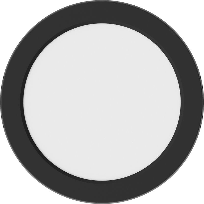 Mexen LDSR mennyezeti LED lámpatest, felületre szerelhető, átmérő 17 cm, 12W, Hideg - 6500K, 960 lm, fekete