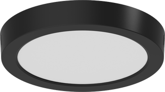 Mexen LDSR Plafon LED de plafon montat la suprafață, diametru 22 cm, 18W, Rece - 6500K, 1440 lm, negru - L212-022-1865-70