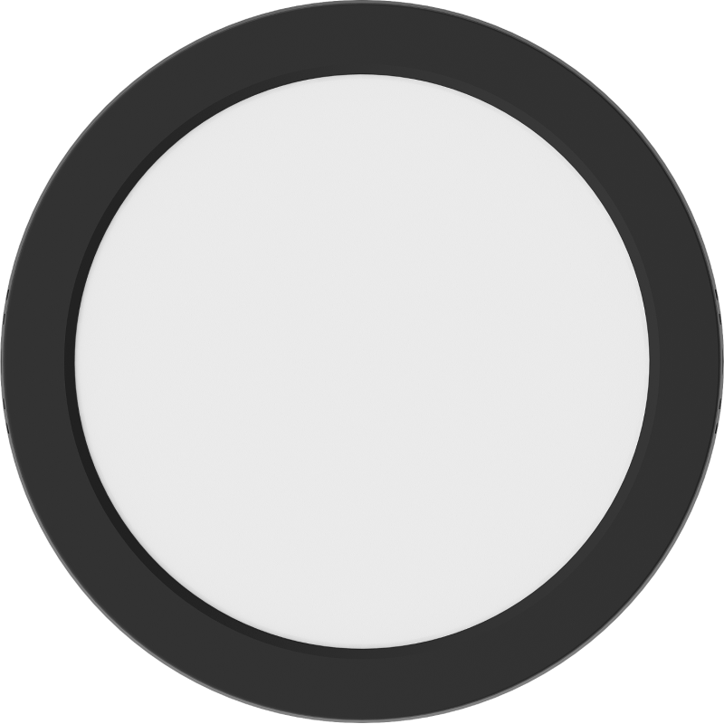 Mexen LDSR LED álmennyezetre szerelt plafon 22 cm, 18W, Hideg - 6500K, 1440 lm, fekete - L212-022-1865-70