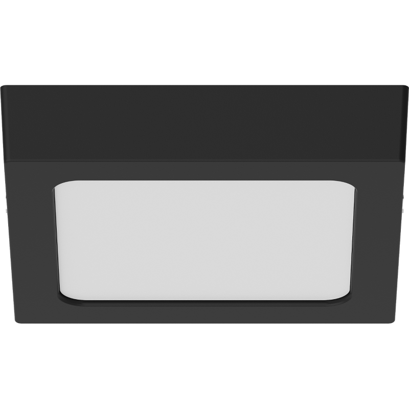 Mexen LDSS plafon LED de suprafață 17 x 17 cm, 12W, Neutrală - 4000K, 960 lm, negru - L213-017-1240-70