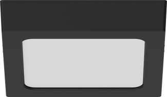 Mexen LDSS mennyezeti LED felületi lámpa 17 x 17 cm, 12W, Semleges - 4000K, 960 lm, fekete - L213-017-1240-70