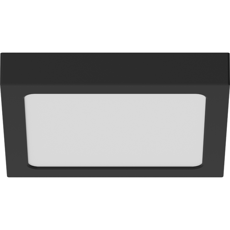 Mexen LDSS felületre szerelhető LED mennyezeti lámpa 22 x 22 cm, 18W, Hideg - 6500K, 1440 lm, fekete - L213-022-1865-70