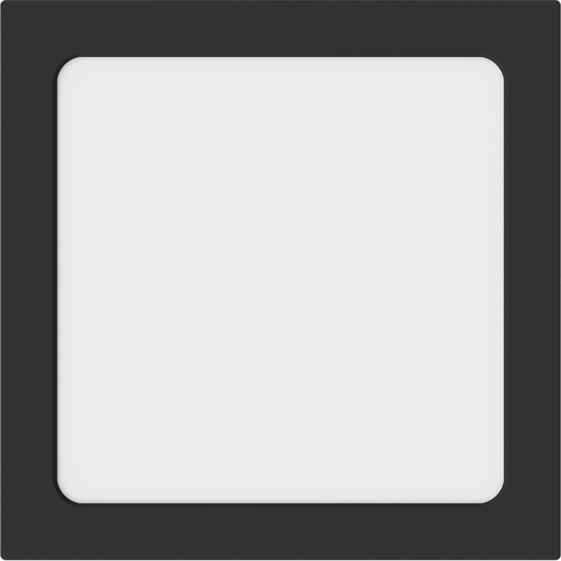 Mexen LDSS felületre szerelhető LED mennyezeti lámpa 22 x 22 cm, 18W, Hideg - 6500K, 1440 lm, fekete - L213-022-1865-70