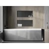Mexen X-Wall-NR raft fărăr margine 75 x 30 cm, gri armat periat - 19E1753010
