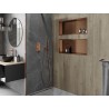 Mexen X-Wall-R falcspolc peremmel 75 x 30 cm, kefeített réz - 19C0753010
