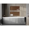 Mexen X-Wall-R raft de nișă cu flanșă 75 x 30 cm, cupru periat - 19C0753010