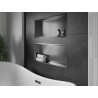 Mexen X-Wall-R raft încastrat cu flanșă 75 x 30 cm, gri armat periat - 19E0753010