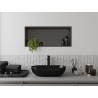 Mexen X-Wall-R fülkeres polc peremmel 75 x 30 cm, gun gray kefélt - 19E0753010