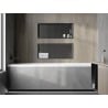 Mexen X-Wall-R raft în nișă cu flanșă 75 x 30 cm, gri închis periat - 19E0753010