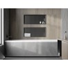 Mexen X-Wall-R raft încastrat cu flanșă 75 x 30 cm, gri armat periat - 19E0753010