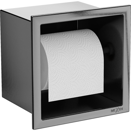 Mexen X-Wall-P WC-papírtartó, kefe hatású szürke - 19E3