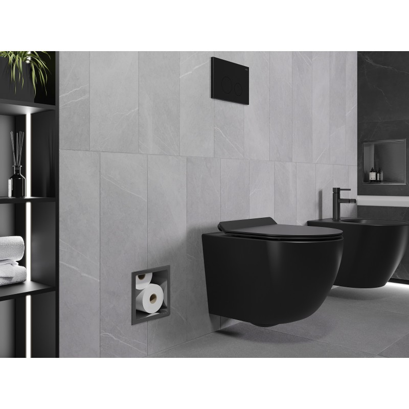 Mexen X-Wall-B dispenser pentru hârtie igienică, gun grey periat - 19E5
