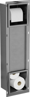 Mexen X-Wall-BP suport pentru hârtie igienică cu magazin, gri metalic periat - 19E4