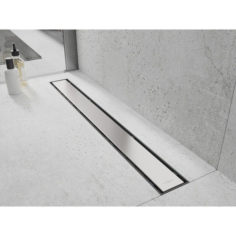 Mexen Flat Abs Flat ABS 2 az 1-ben vonalmenti lefolyó 80 cm, inox - 1069080