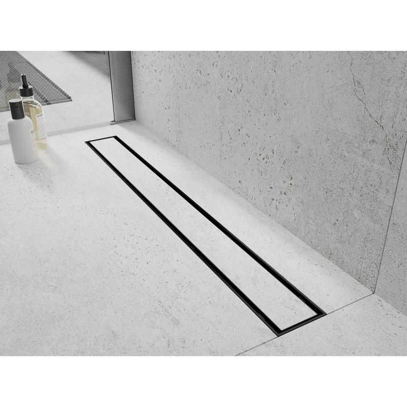 Mexen Flat Abs Flat ABS scurgere liniară 2în1 60 cm, negru - 1769060