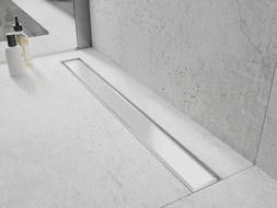 Mexen Flat MGW linear drain cover 50 cm, fehér üveg - 1027050