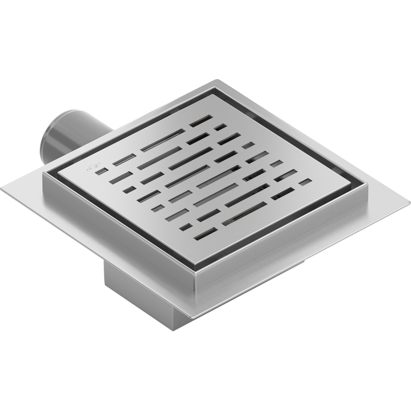 Mexen Flat-Q M01 négyzet alakú padlóösszefolyó 15 x 15 cm, inox - 1010315