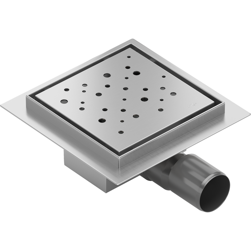 Mexen Flat-Q M12 padlószint alatti négyzet alakú lefolyó 15 x 15 cm, inox - 1010415
